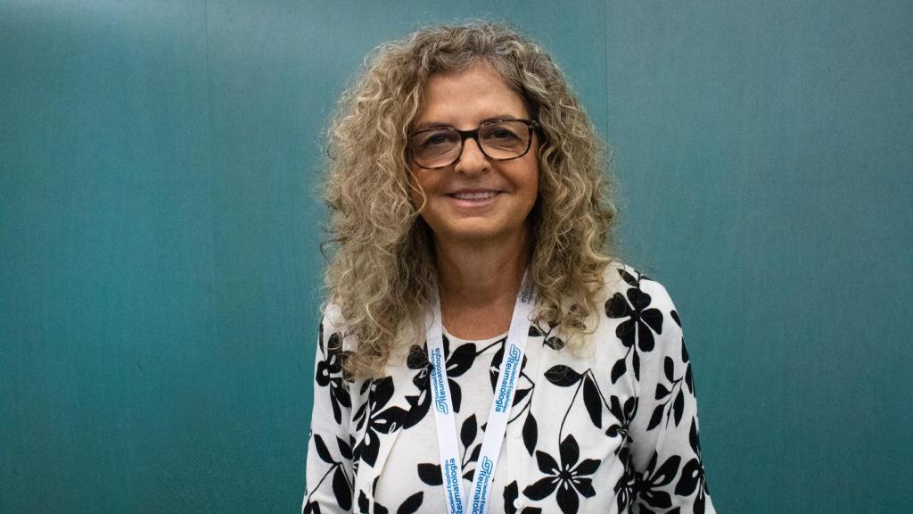 La doctora Sagrario Bustabad tras realizar la entrevista.