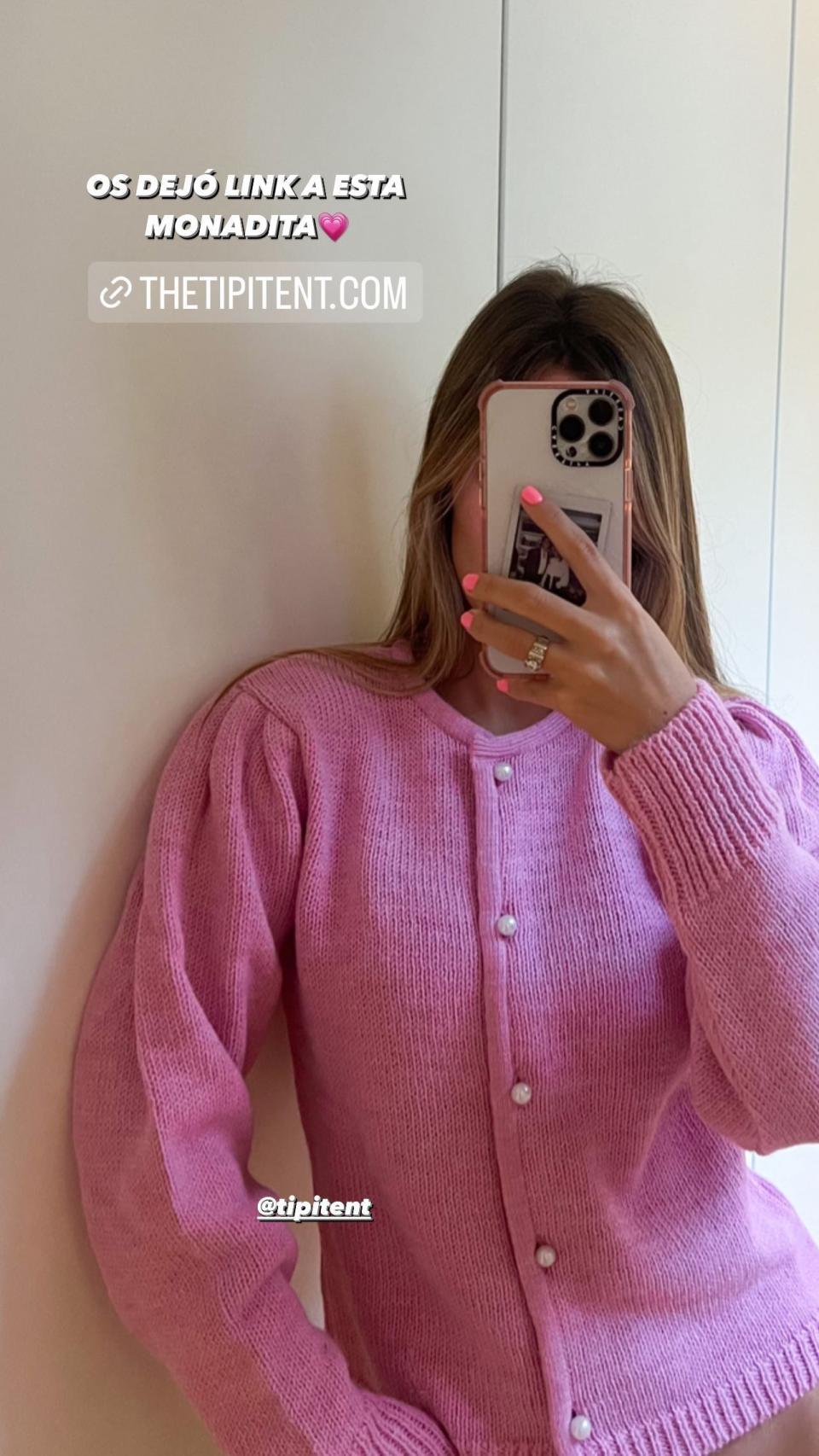 María Pombo ha mostrado la nueva chaqueta de Tipi Tent.