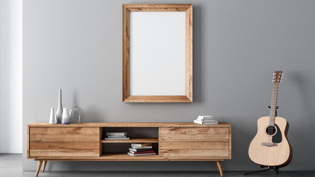 Existen muchas opciones originales para decorar tu casa con instrumentos musicales.