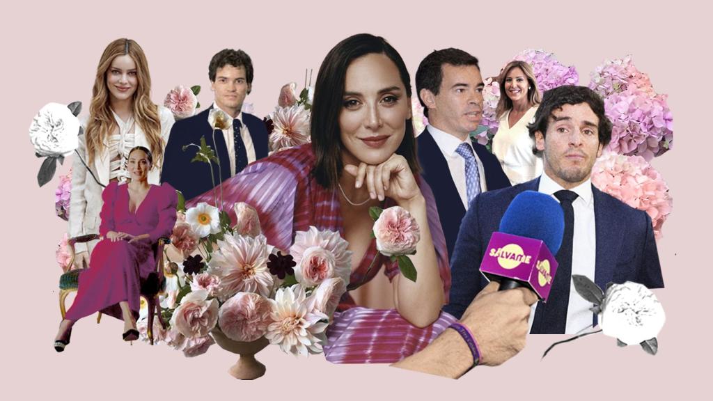 De izquierda a derecha: Alejandra Onieva, Jaime Onieva, Tamara Falcó, Íñigo Onieva, Carolina Molas e Íñigo Onieva Molas.