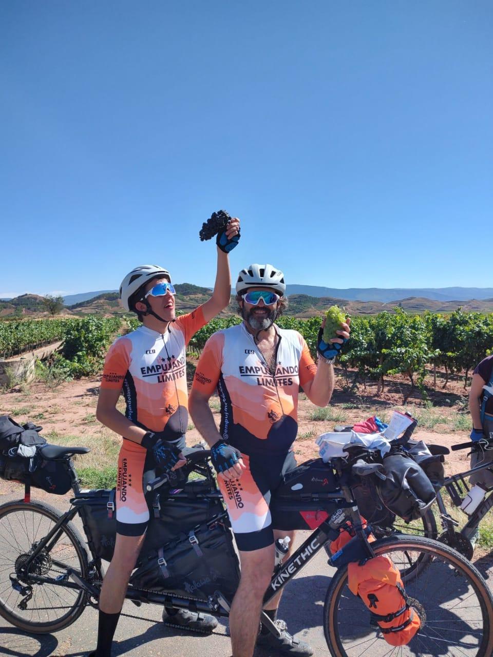 Los peregrinos de Empujando Límites en el Camino de Santiago