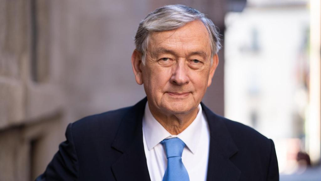 Danilo Türk, expresidente de Eslovenia y presidente del club de Madrid, durante su entrevista con EL ESPAÑOL.