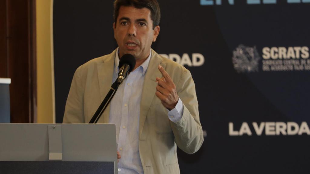 El presidente de la Diputación de Alicante, Carlos Mazón.