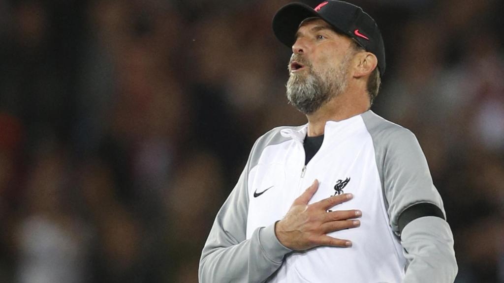 Jürgen Klopp, en un partido del Liverpool de la temporada 2022/2023