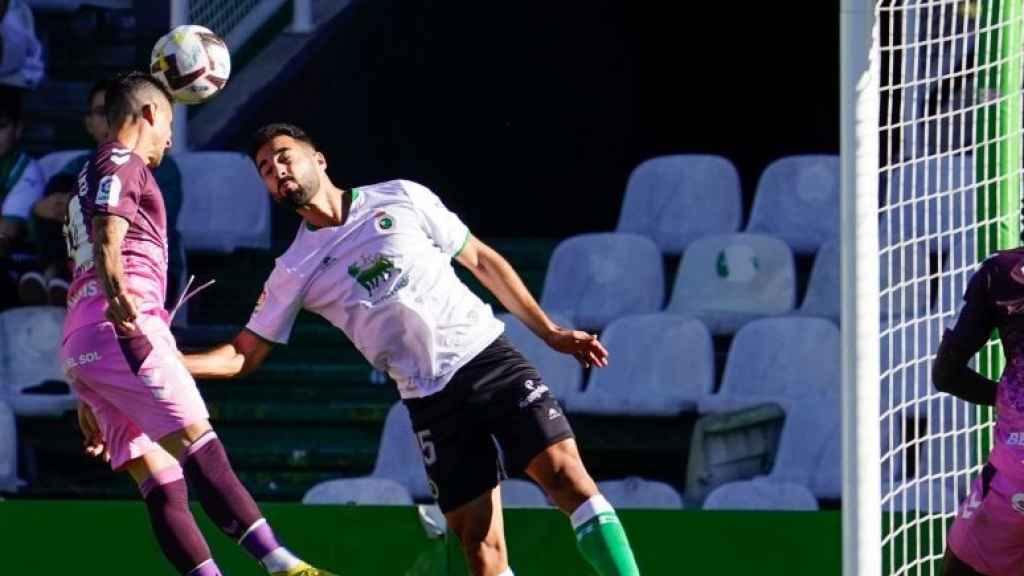 Rubén Castro durante el Racing de Santander-Málaga CF