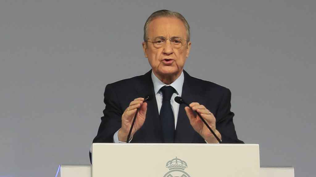 Florentino Pérez, en la Asamblea General de Socios del Real Madrid