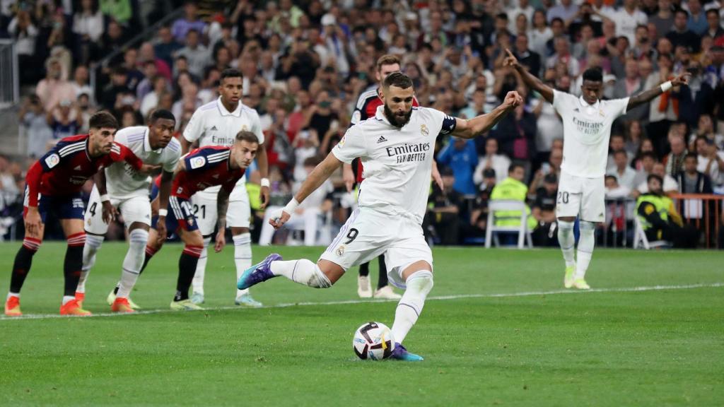 Benzema falla el penalti ante Osasuna