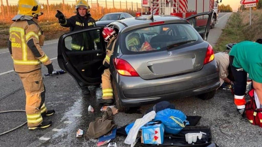 Siniestro vial en Abadín (Lugo).