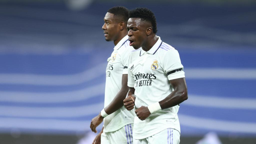 Vinicius celebra su gol contra Osasuna