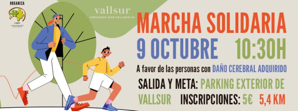 Cartel de la marcha solidaria de Vallsur y Camino.
