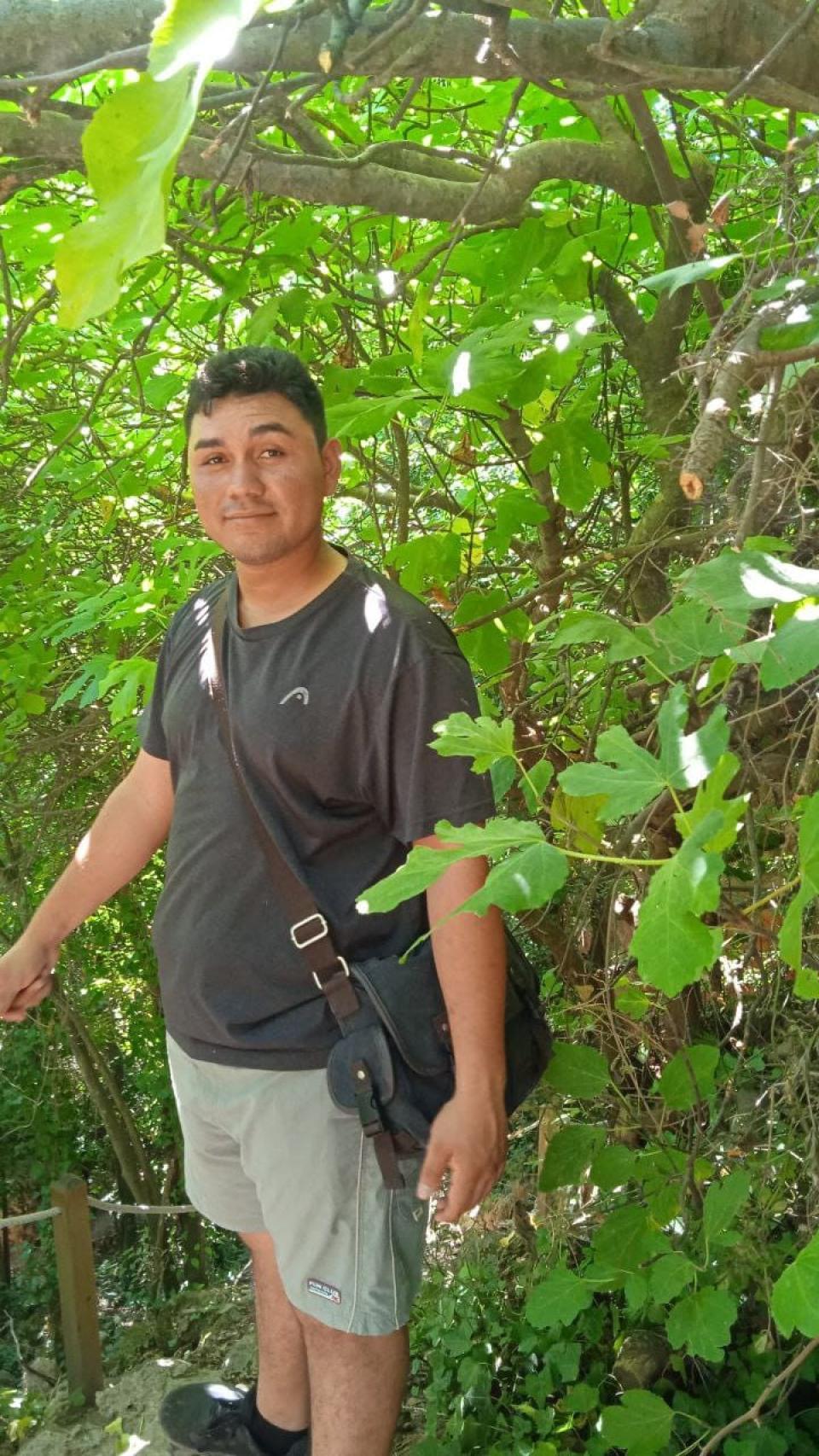 Natanael Manzanares, en una foto cedida por su hermano.