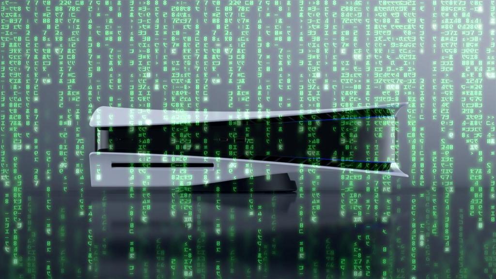 PlayStation 5 en un fotomontaje.