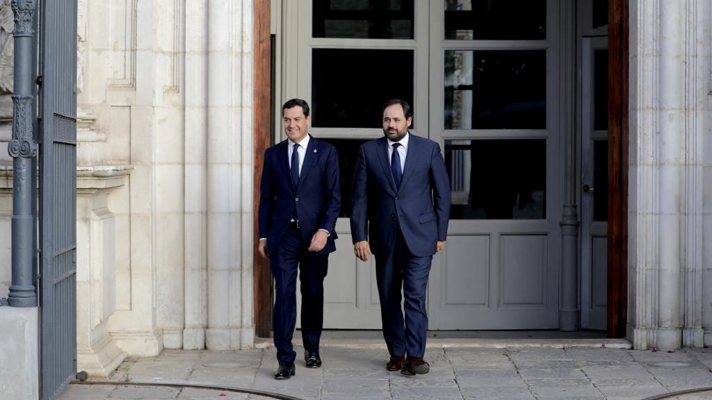 Reunión de Paco Núñez y Juanma Moreno. Foto: PP CLM.