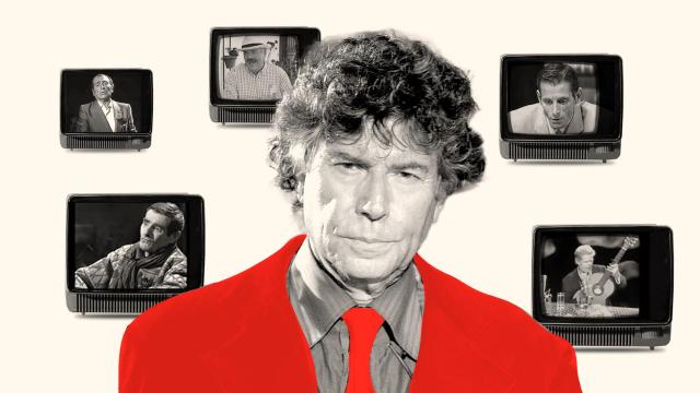 Jesús Quintero, junto a algunos de sus 'perros verdes'.