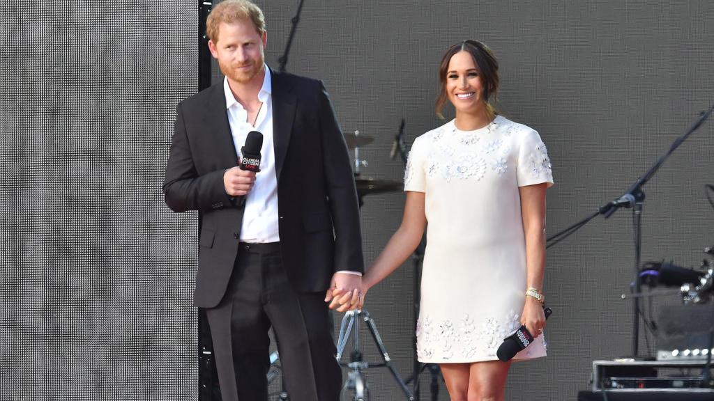 Los duques de Sussex en un acto público en Nueva York, en septiembre de 2021.