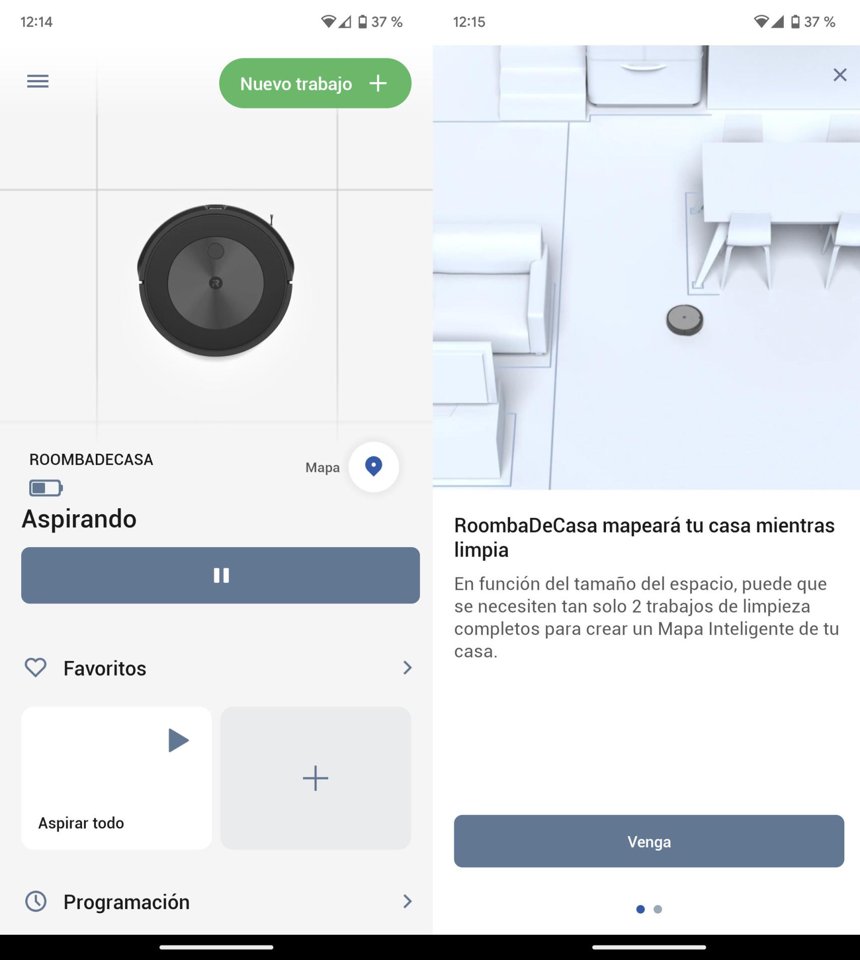 La app de iRobot para Android