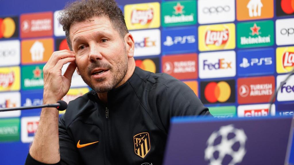 El 'Cholo' Simeone, en rueda de prensa de la UEFA Champions League