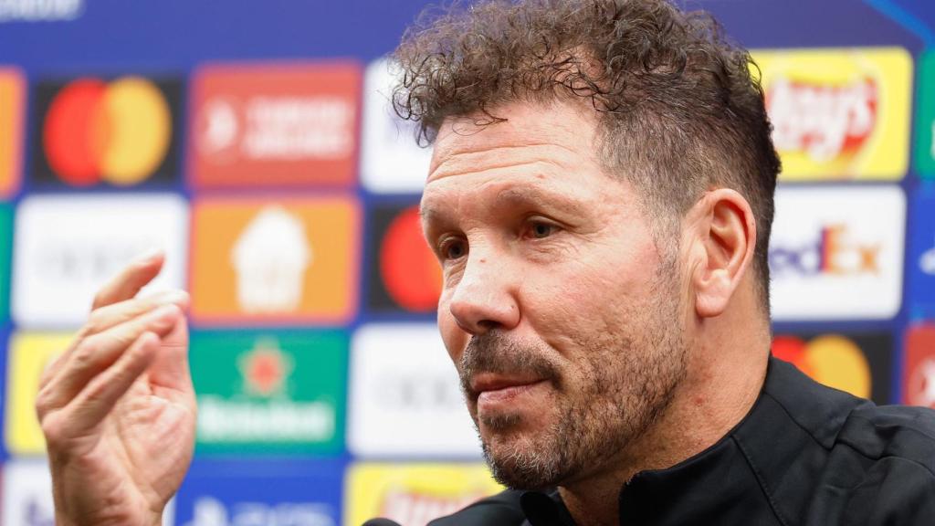 El 'Cholo' Simeone, en rueda de prensa de la UEFA Champions League