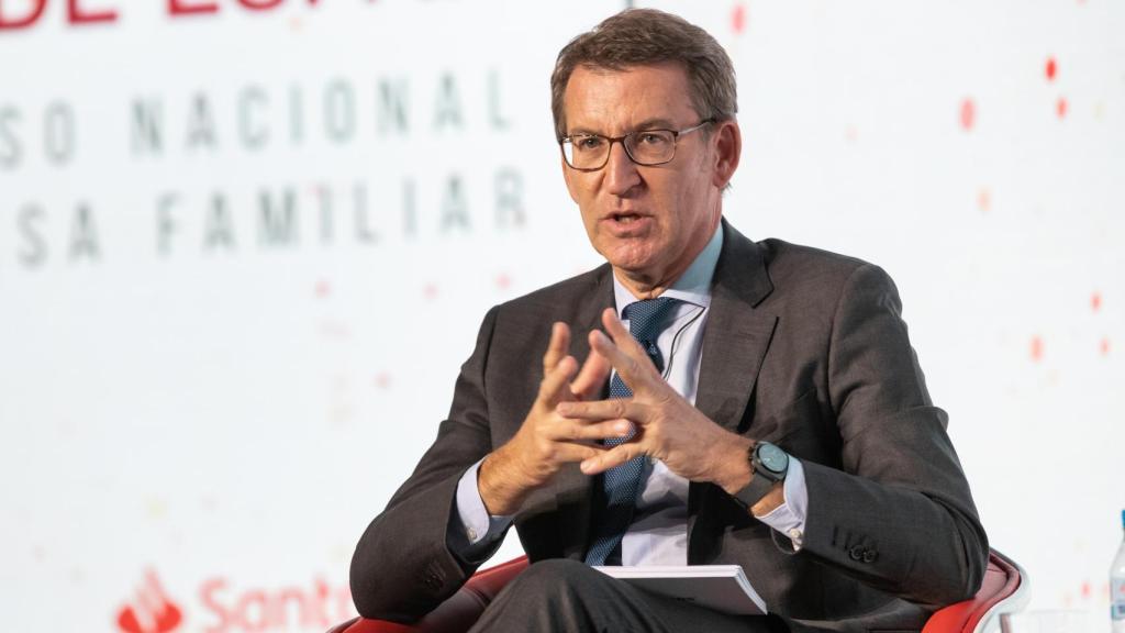 El presidente del PP, Alberto Núñez Feijóo, interviene en el XXV Congreso Nacional de la Empresa Familiar.