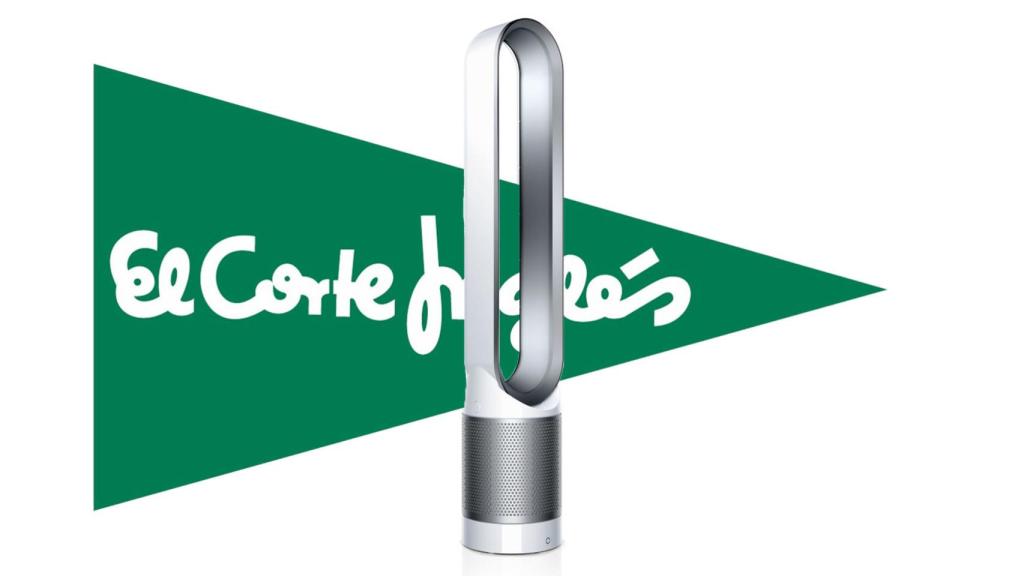 Purificador Dyson con el logo de El Corte Inglés.