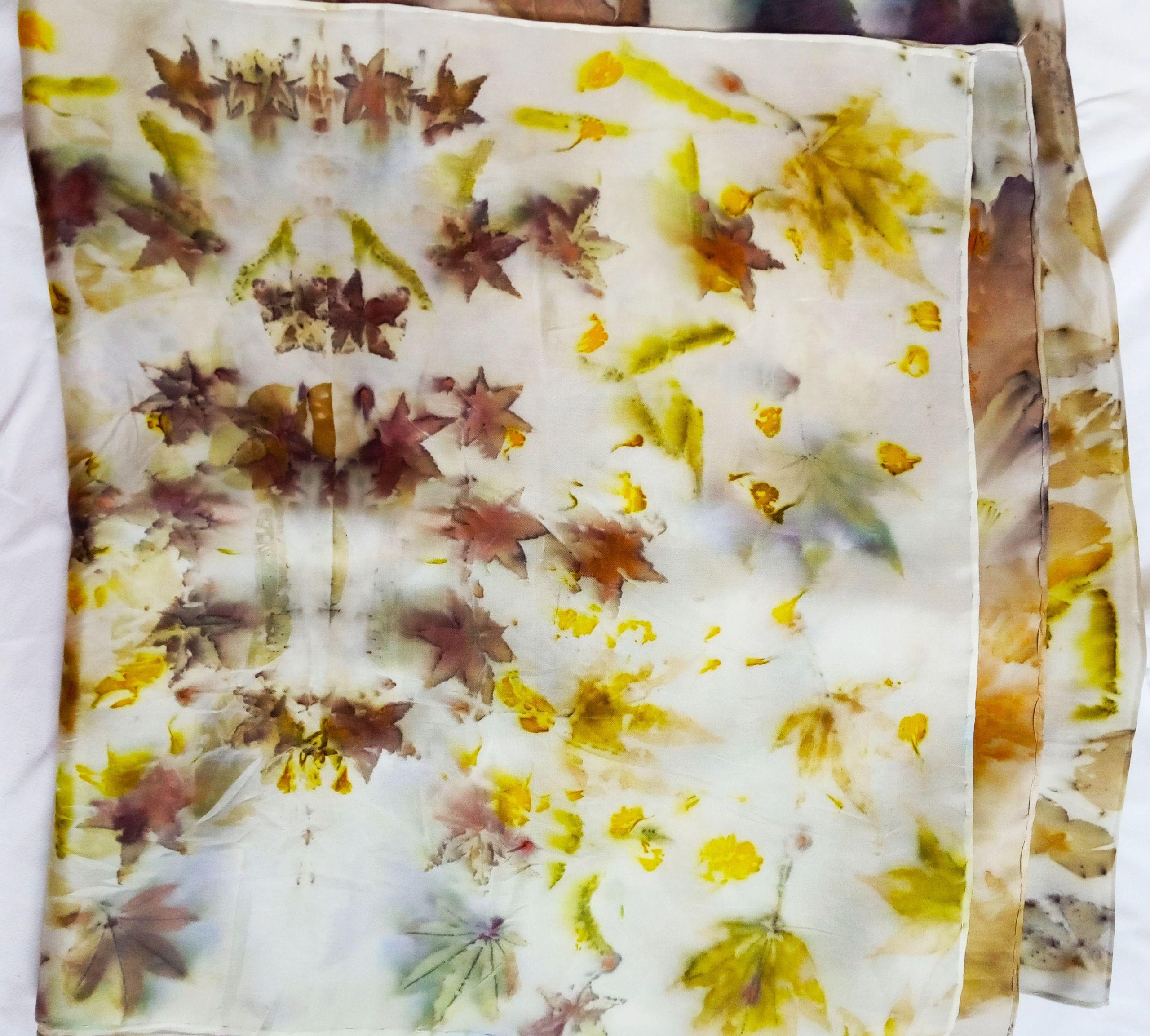 Trabajo de ecoprint de Consuelo Camoeiras Ribao (Cedida).