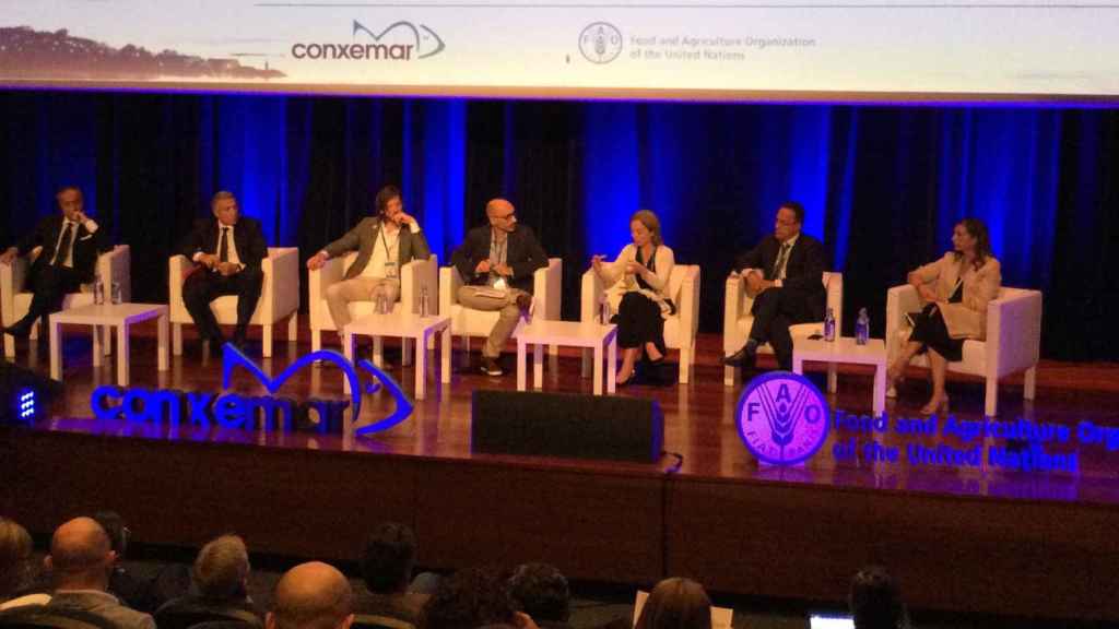 Ponencia durante la primera jornada de la feria Conxemar en Vigo.