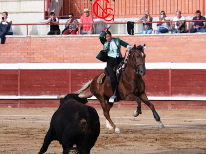 Ana Rita en el inicio de la faena