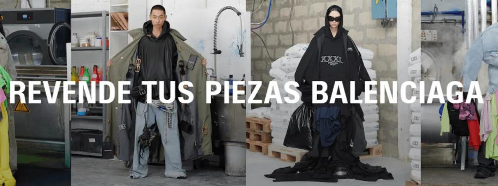 Página oficial de Balenciaga reflaunt