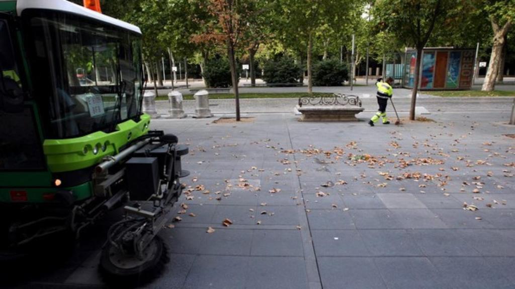 Efectivos del Servicio Municipal de Limpieza en Valladolid