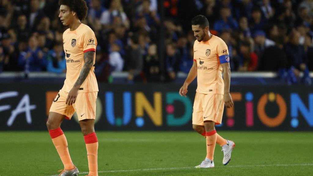 Reacción de Koke y Witsel al 1-0 del Brujas