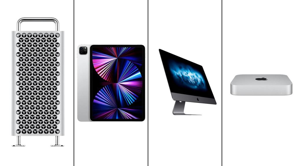 Fotomontaje con dispositivos Apple.