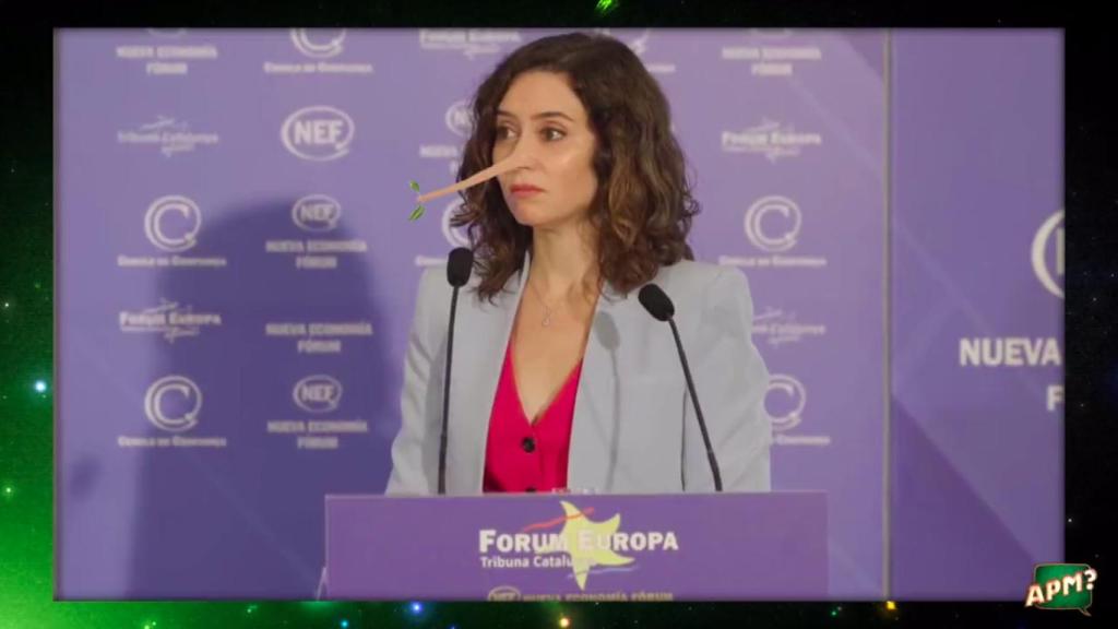 Captura del 'meme' que le han dedicado a Ayuso en la TV3.