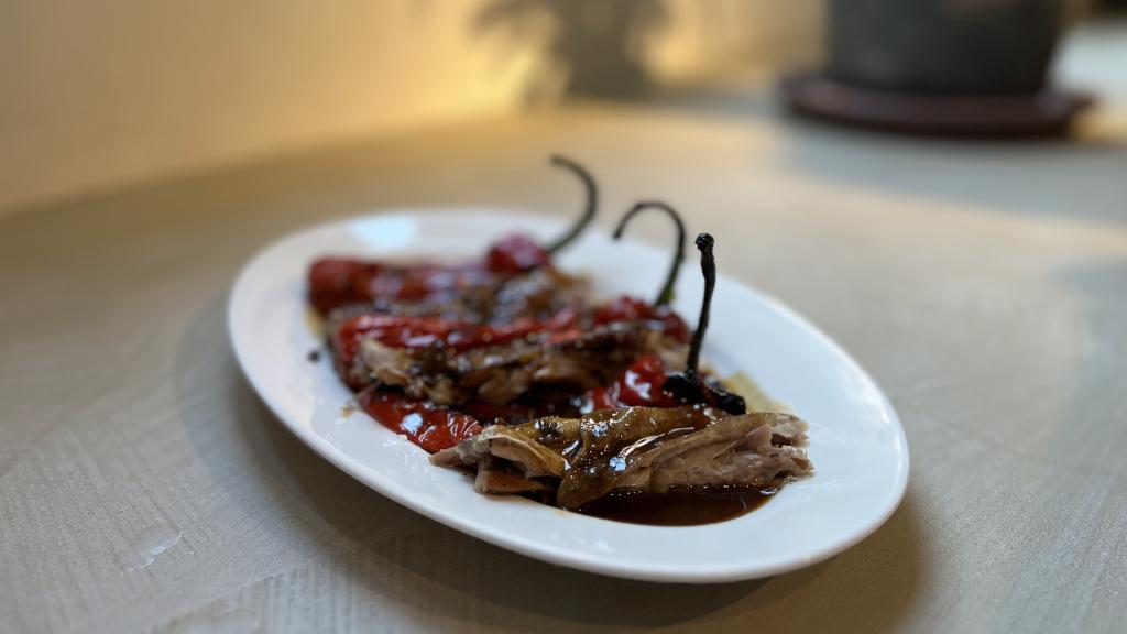 Cordero lechal con pimientos