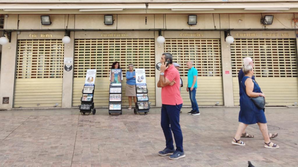 Imagen de la fachada del antiguo Café Central de Málaga.