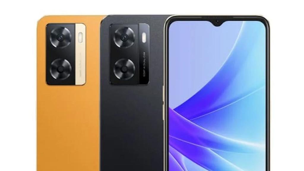 OPPO A77s por delante y detrás