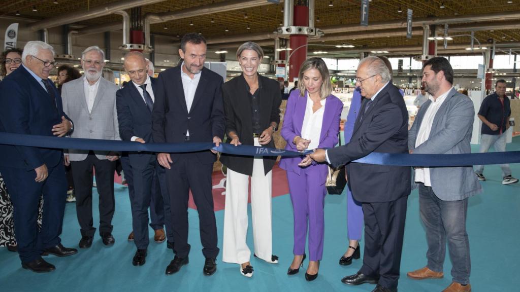 La actriz, en la inauguración de Futurmoda.