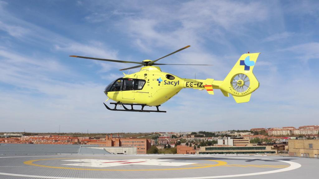 El nuevo helipuerto del Hospital de Salamanca