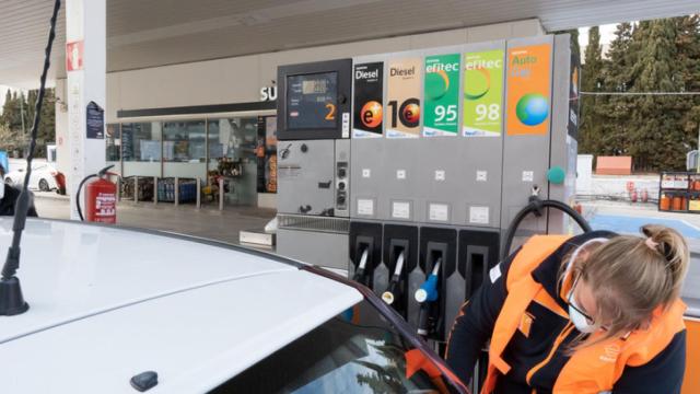 Imagen de archivo de una gasolinera.