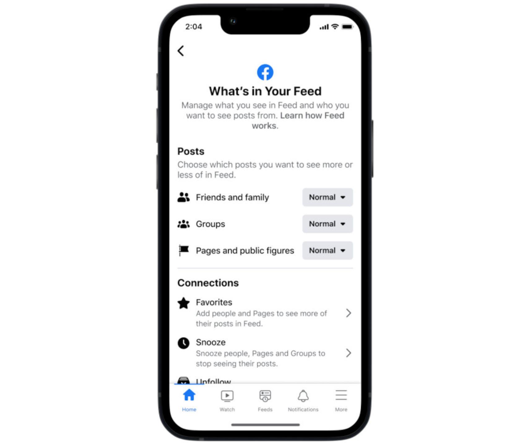Opción para personalizar nuestro Facebook