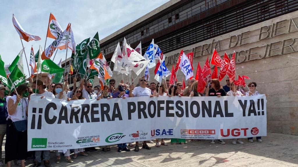 Protestas. Foto: UGT CLM.