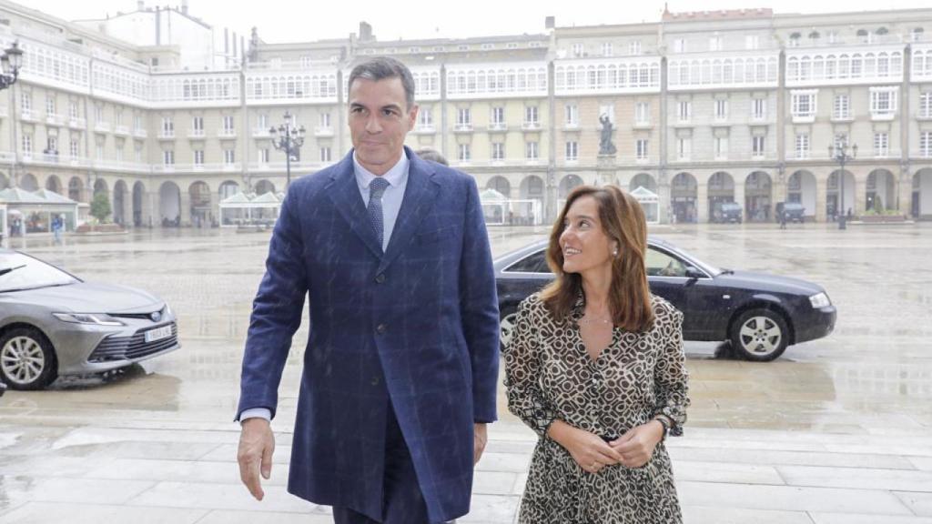 Imagen de archivo de Pedro Sánchez e Inés Rey