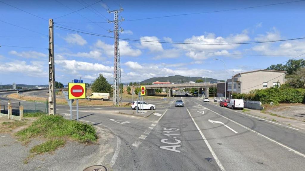 Punto en el que se produjo el accidente