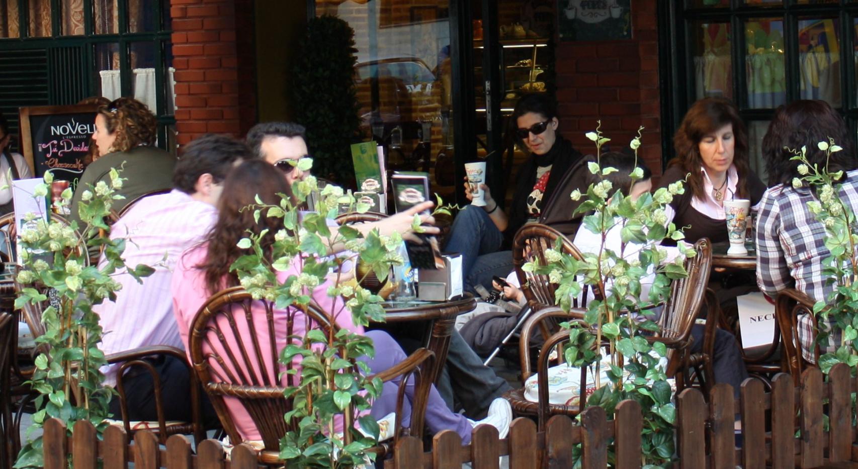La terraza de Central Perks en Toledo.