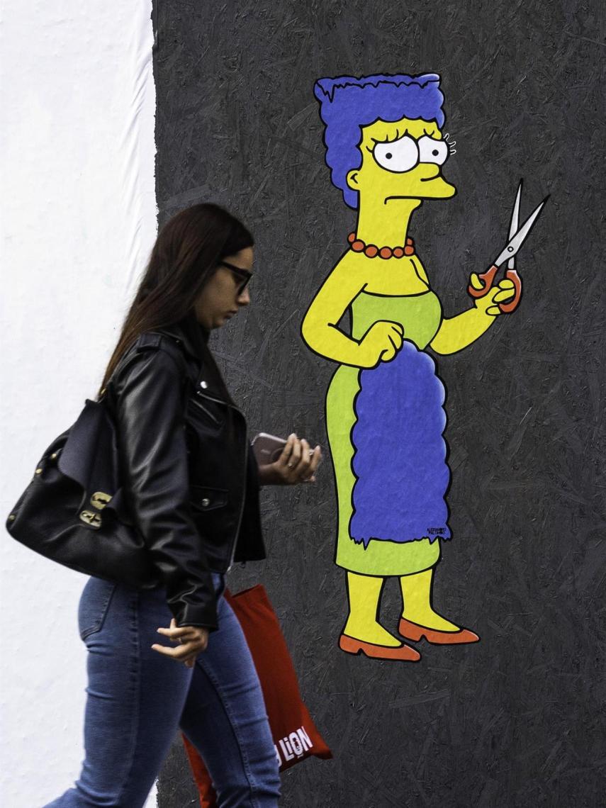 El mural creado por el artista AleXsandro Palombo en Milán.