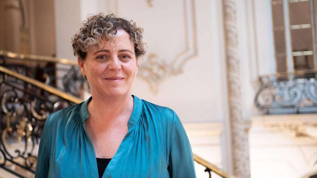 Paula Gil, presidenta de Médicos Sin Fronteras en España, antes de la entrega de premios en el Casino de Madrid.