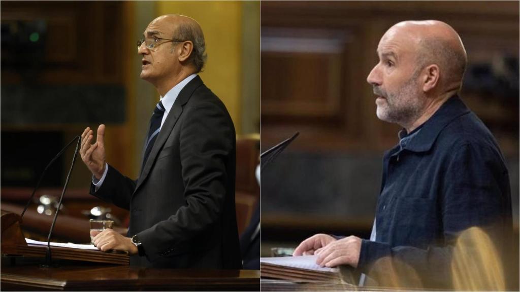 El diputado del PPdeG en el Congreso, Celso Delgado, y el diputado del BNG en el Congreso, Néstor Rego.