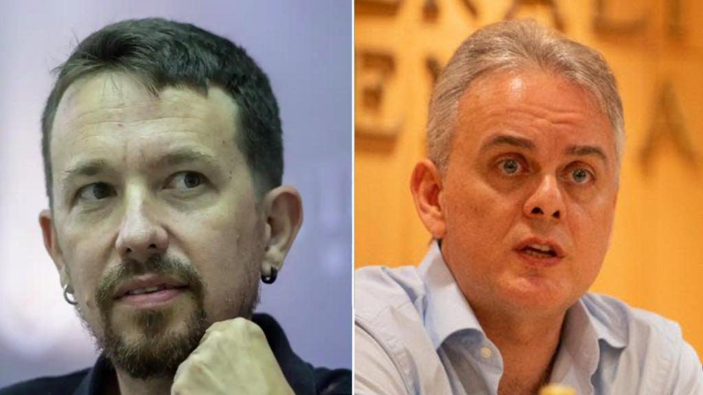 Iglesias e Illueca en un fotomontaje.