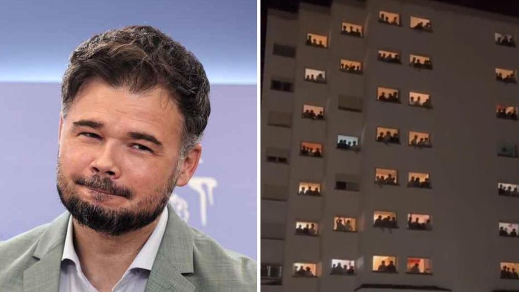 Rufián y la imagen que ha compartido del Elías Ahúja.