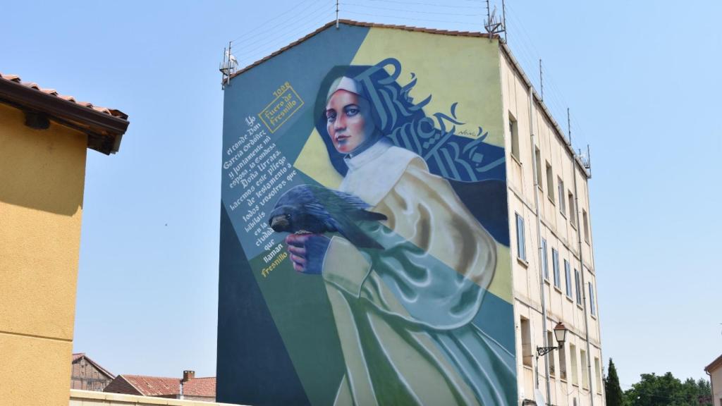 Uno de los murales de Nano Lázaro