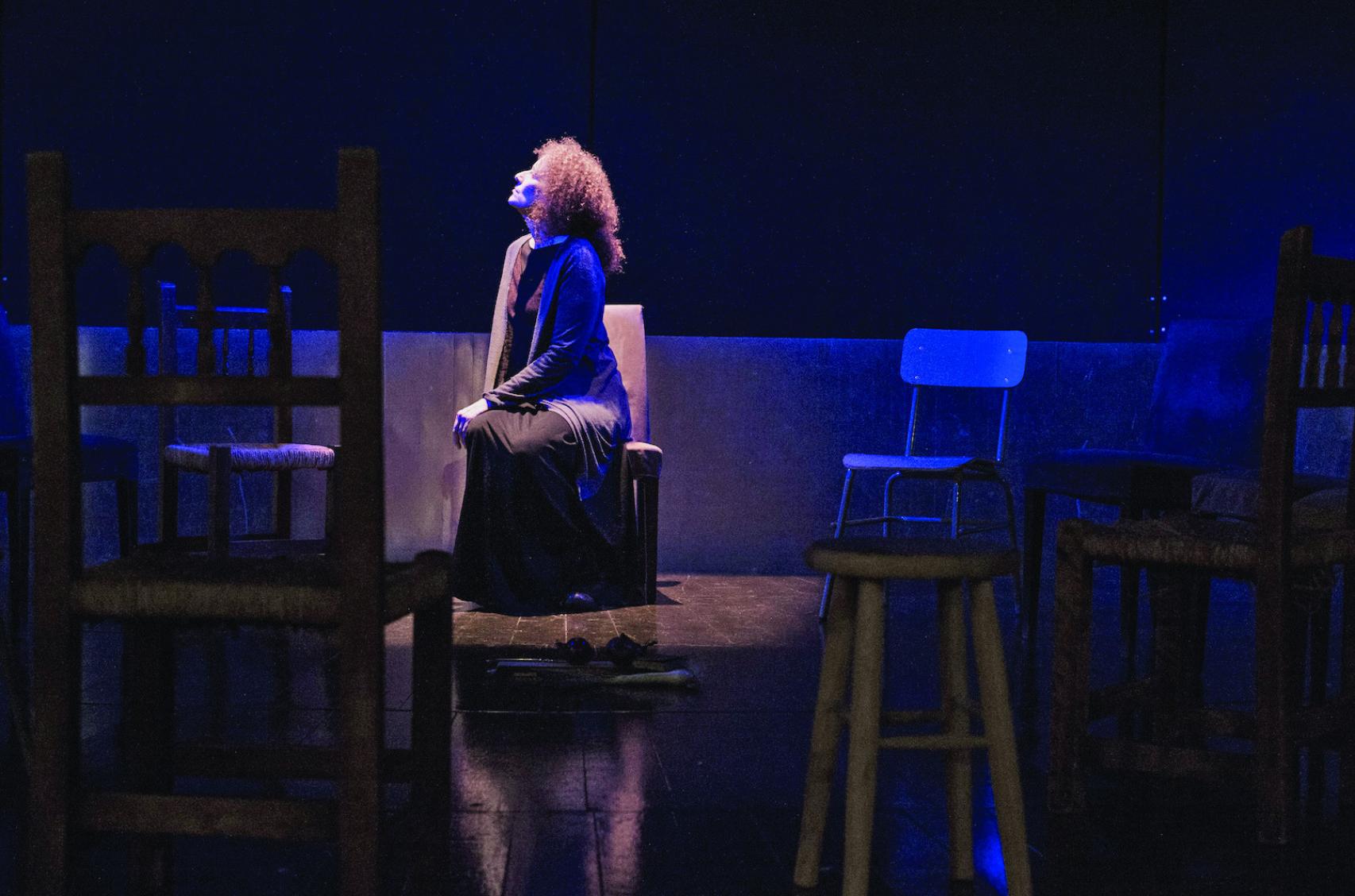 Clara Sanchis en la obra 'La lengua en pedazos'